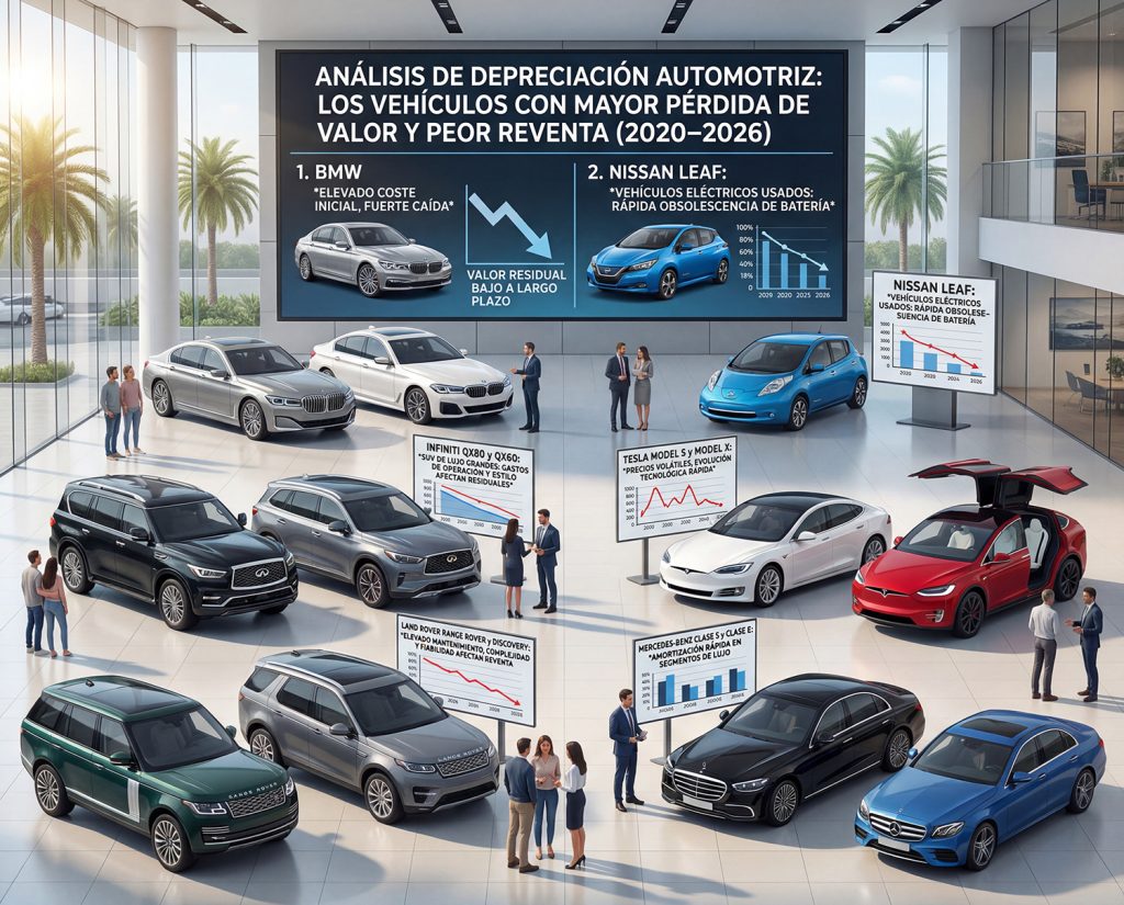 Análisis de Depreciación Automotriz: Los Vehículos con Mayor Pérdida de Valor y Peor Reventa (2020–2026)